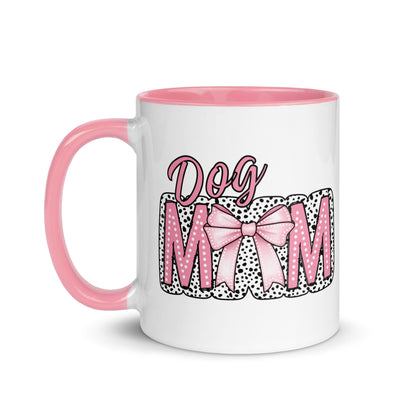 Dog Mom Pink Mug