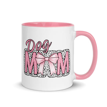 Dog Mom Pink Mug