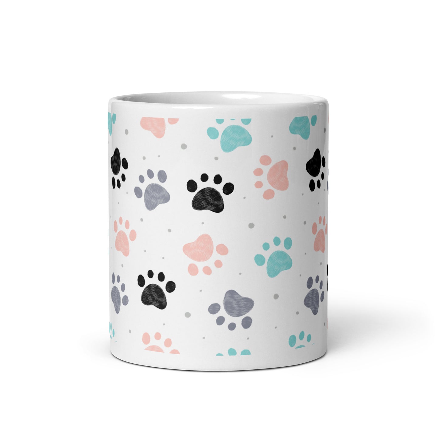 Colorful Paw Print Mug