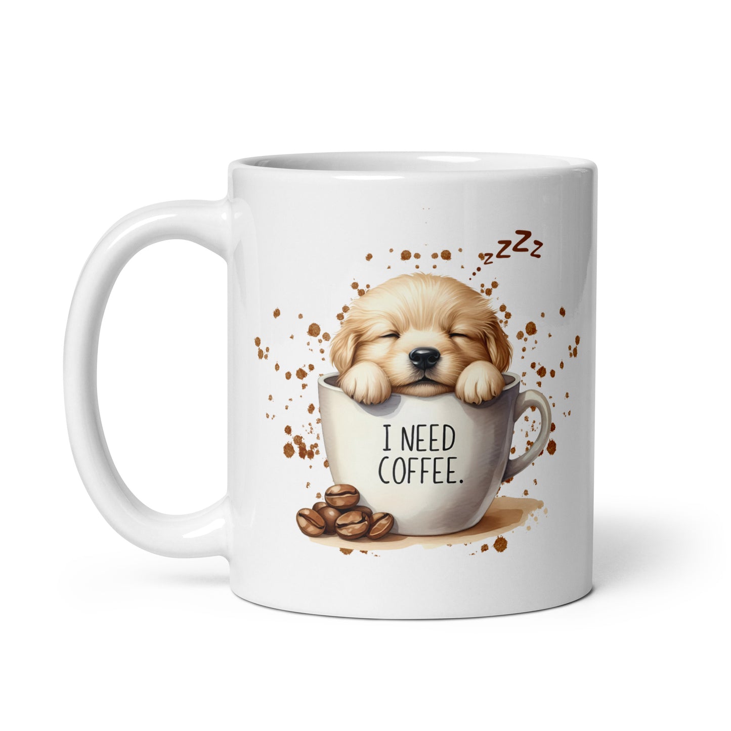 I Need Coffee Labrador Mug