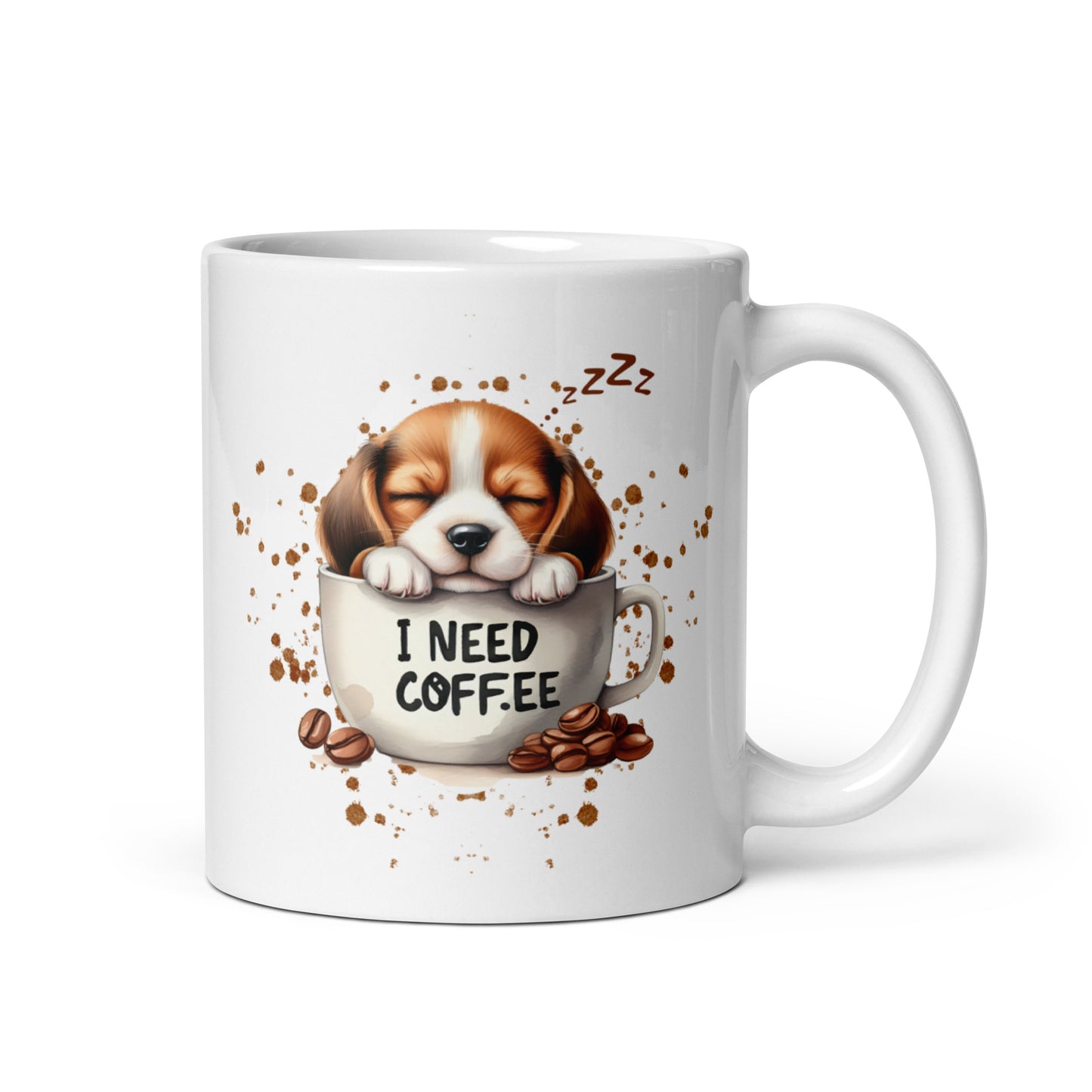 I Need Coffee Beagle Mug