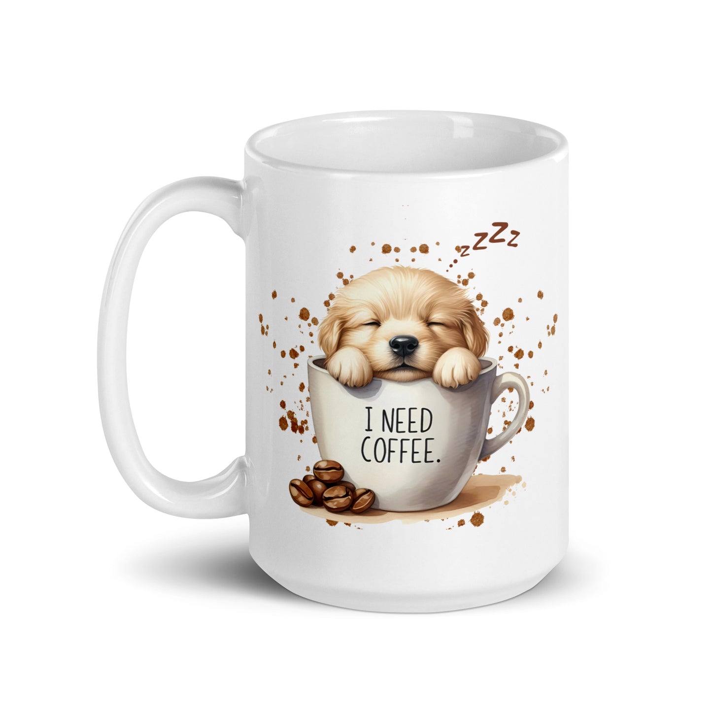 I Need Coffee Labrador Mug