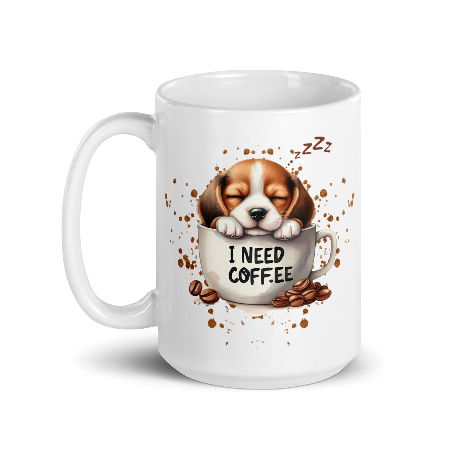 I Need Coffee Beagle Mug