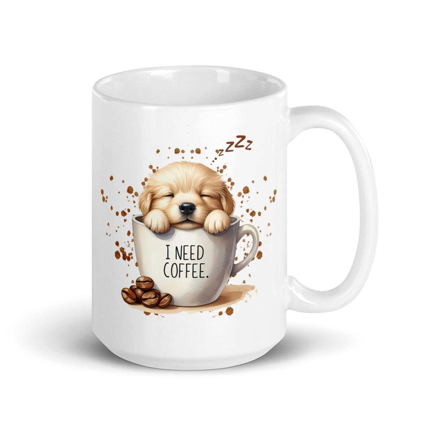 I Need Coffee Labrador Mug